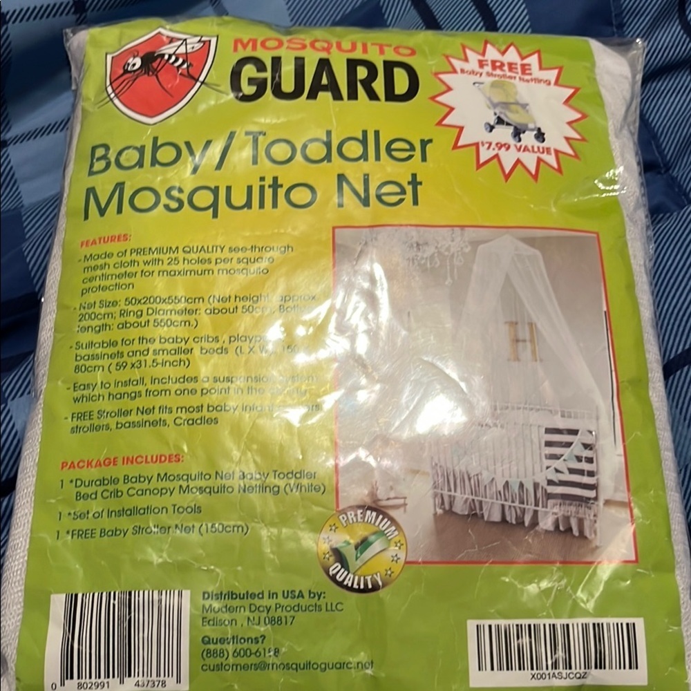 Mosquito Guard Mosquito Net For Crib - With Mosquito Net For Stroller Included -